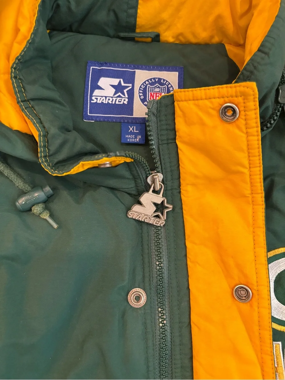 VTG Men’s XL 1990’s Green Bay Packers Starter Jacket Puffer